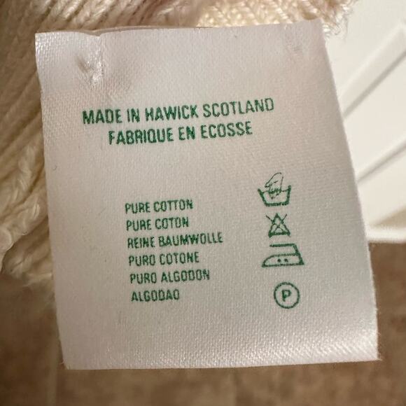 J.M. Inerney Argyle 100% Cotton Sweater Made in Scotland SIze 112/44 - Picture 4 of 11